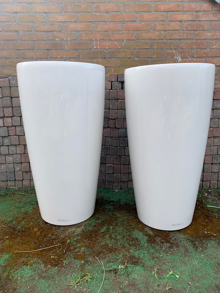 2 Lechuza plantenpotten voor buiten, Tuin en Terras, Bloempotten, Ophalen, Kunststof, Gebruikt, 40 cm of meer