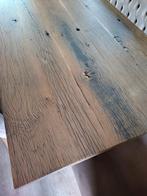 Eikenhouten eettafel wagon planken zeer mooi, Ophalen, 200 cm of meer, 50 tot 100 cm, Zo goed als nieuw