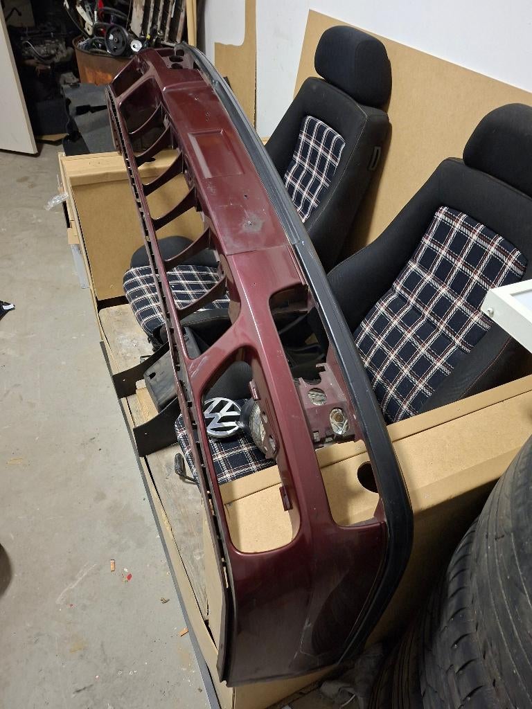 Vw golf mk3/cabrio bumper set, Ophalen, Gebruikt, Volkswagen, Bumper