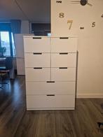 Z.G.A.N. Ikea Nordli ladekast wit met 8 lades., Ophalen, Zo goed als nieuw