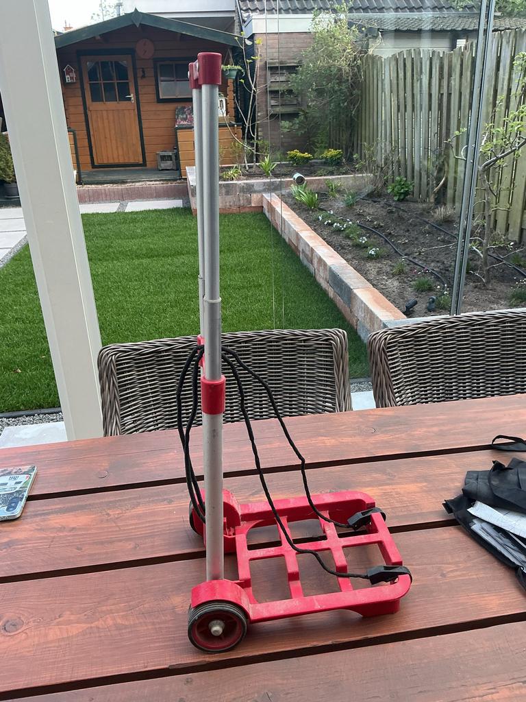 Handig opvouwbaar karretje voor camping of transport, Ophalen, Gebruikt