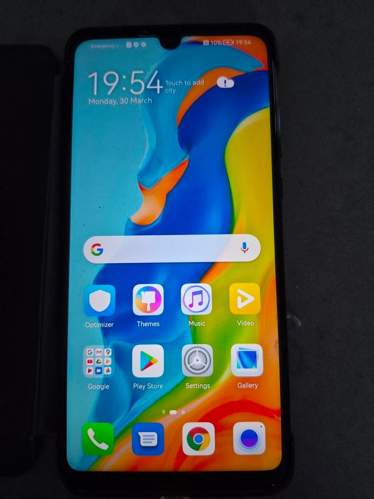 Huawei P30 Lite puntgaaf, Telecommunicatie, Mobiele telefoons | Huawei, Ophalen of Verzenden, Zo goed als nieuw, Zwart