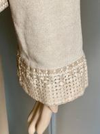 H963 Poools maat M=38/40 jasje blazer colbert vest beige, Maat 38/40 (M), Beige, Ophalen of Verzenden, Jasje