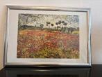 Ingelijste reproductie van Van Gogh's 'Veld met Klaprozen', Antiek en Kunst, Kunst | Schilderijen | Klassiek, Ophalen of Verzenden