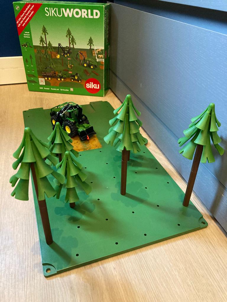 SIKUWORLD Forestry Set met John Deere Forsttraktor, Ophalen of Verzenden, Gebruikt, Jongen of Meisje