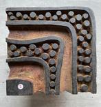 Vintage batik stempel, 14 x 14 cm, hout, Ophalen of Verzenden