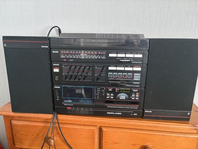 Vintage Philips FCD 560 compact disc, ophalen voor 15 euro.!, Audio, Tv en Foto, Stereo-sets, Gebruikt, Cassettedeck, Cd-speler