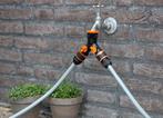 tuinslangsplitter met snelkoppelingen kraanverloop en koppel, Ophalen of Verzenden, Zo goed als nieuw, Tuinslangkoppeling
