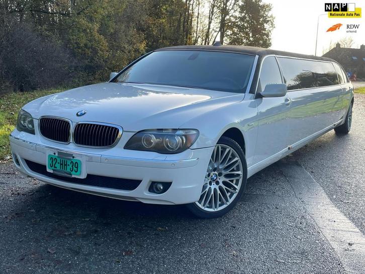 BMW 7-serie 750Li Stretch Limo / Belgisch kenteken / 9-perso, Auto's, BMW, Bedrijf, Te koop, 7-Serie, ABS, Airbags, Airconditioning
