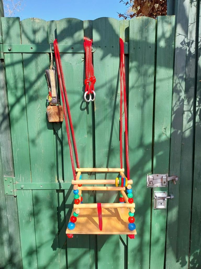 Houten Kinderschommel van Tante Brocante, Kinderen en Baby's, Speelgoed | Houten speelgoed, Ophalen of Verzenden, Zo goed als nieuw