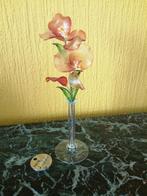 Miniatuur glazen vaasje  bloemen glas bloem, Ophalen of Verzenden