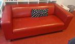 Ikea Klippan bank - rood kunstleer, Ophalen, Kunststof, 150 tot 200 cm, Tweepersoons