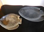 Arcoroc France Poisson glazen visschaal en 3 bordjes, Huis en Inrichting, Keuken | Servies, Ophalen of Verzenden, Bord(en), Overige stijlen