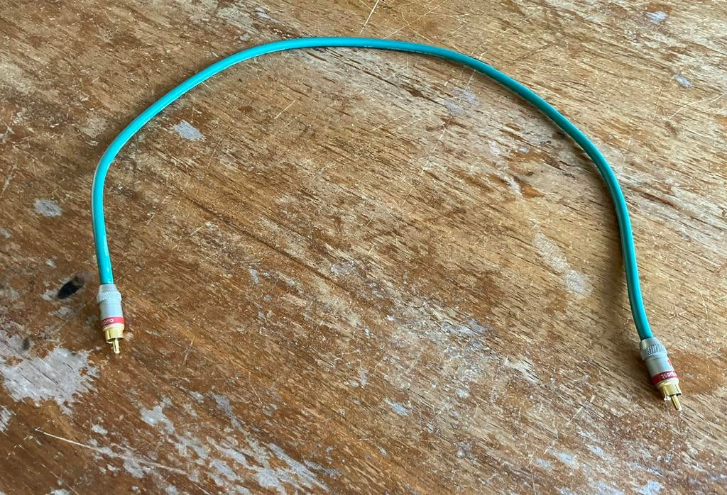 AudioQuest Jade Hyperlitz -1 Interlink 75cm | ÉÉN STUKS, Audio, Tv en Foto, Audiokabels en Televisiekabels, Verzenden, Gebruikt