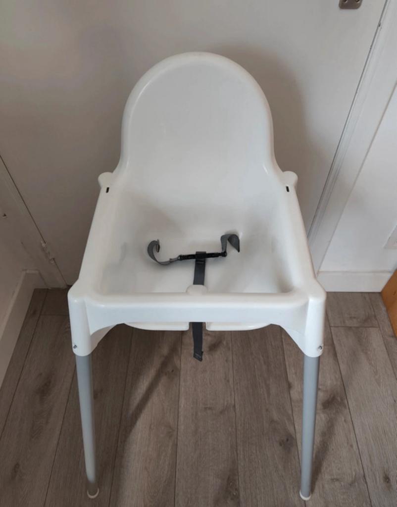 Ikea witte kinderstoel antilop, Ophalen of Verzenden, Zo goed als nieuw, Overige typen