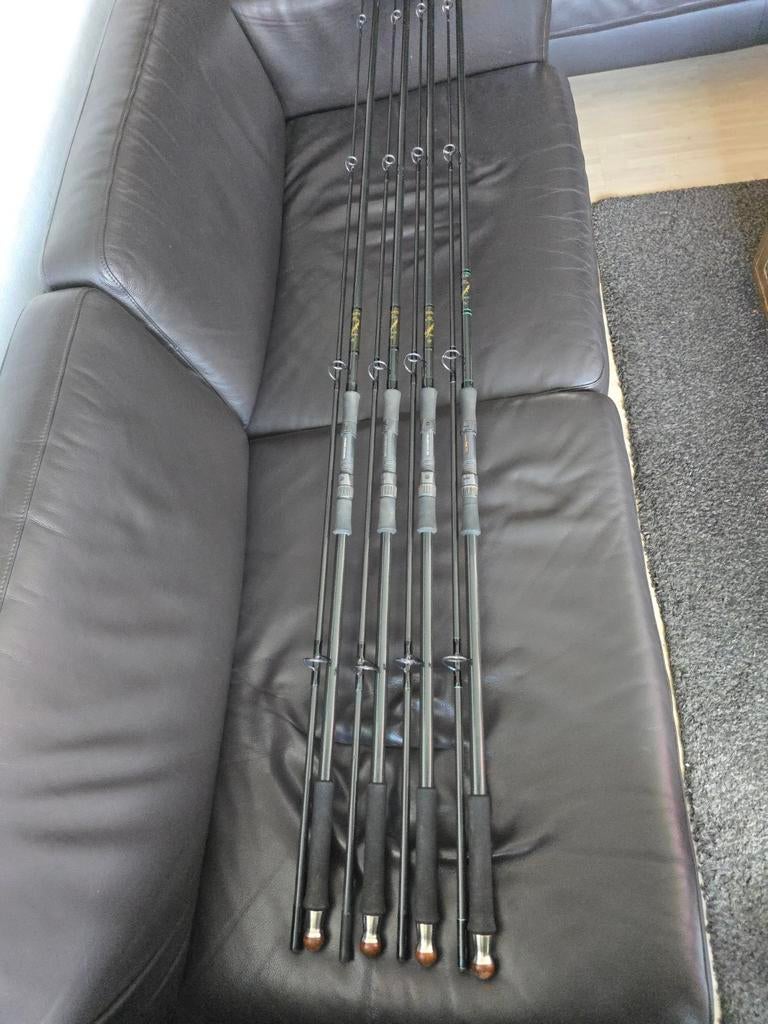 4 x Century Hy bor Hybor boron 13ft 3lb karperhengels, Watersport en Boten, Hengelsport | Karpervissen, Ophalen, Gebruikt, Werphengel