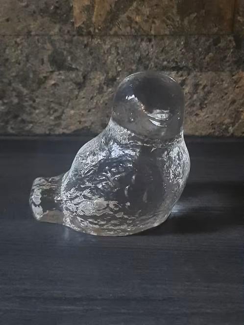 Pukeberg Karrstrand Westerberg . vogeltje van glas, Ophalen of Verzenden, Zo goed als nieuw, Dier