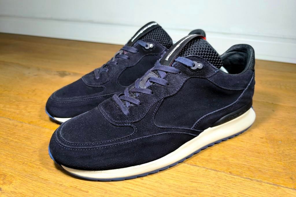 Floris van Bommel herenschoenen maat 8,5 / 42,5, Kleding | Heren, Schoenen, Ophalen, Blauw, Floris van Bommel, Sneakers of Gympen
