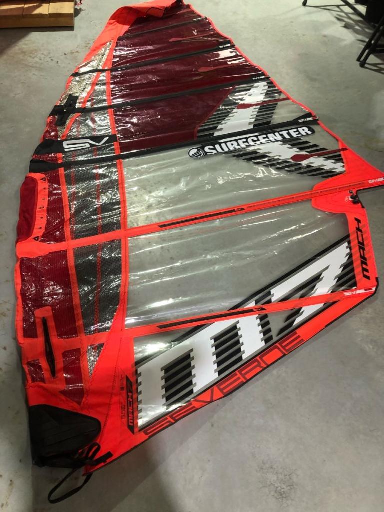 USED - Severne Mach 7 5.5 2024 (#20), Watersport en Boten, Windsurfen, Gebruikt, Zeil, Met draagtas, 7 m² of meer, Ophalen of Verzenden