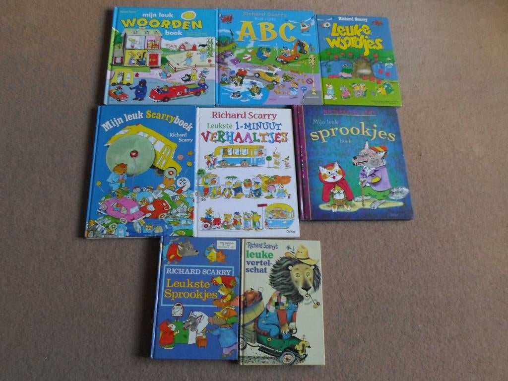 Richard  Scarry .    Grote   boeken.    Bijna   nieuw., Boeken, 5 of 6 jaar, Fictie algemeen, Jongen of Meisje, Ophalen of Verzenden
