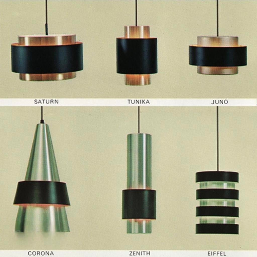 Saturn lamp Fog&Mørup - Vintage Deens design, Mid century, Ophalen of Verzenden, Zo goed als nieuw, Metaal