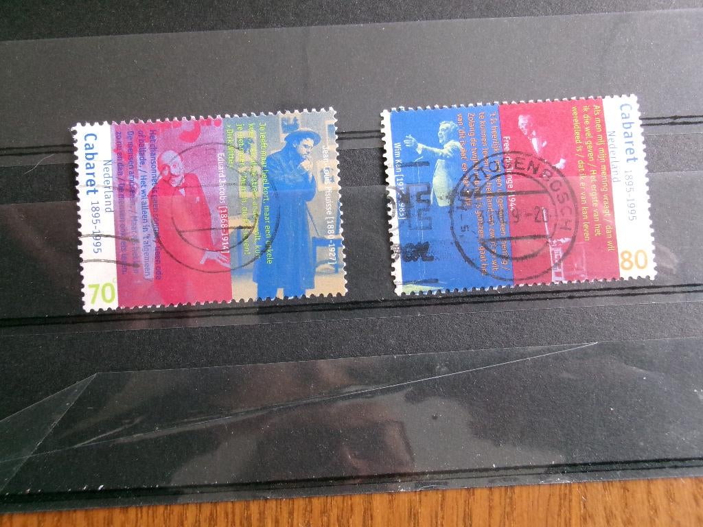 1995 - 100 jaar cabaret (405b), Postzegels en Munten, Postzegels | Nederland, Verzenden, Gestempeld