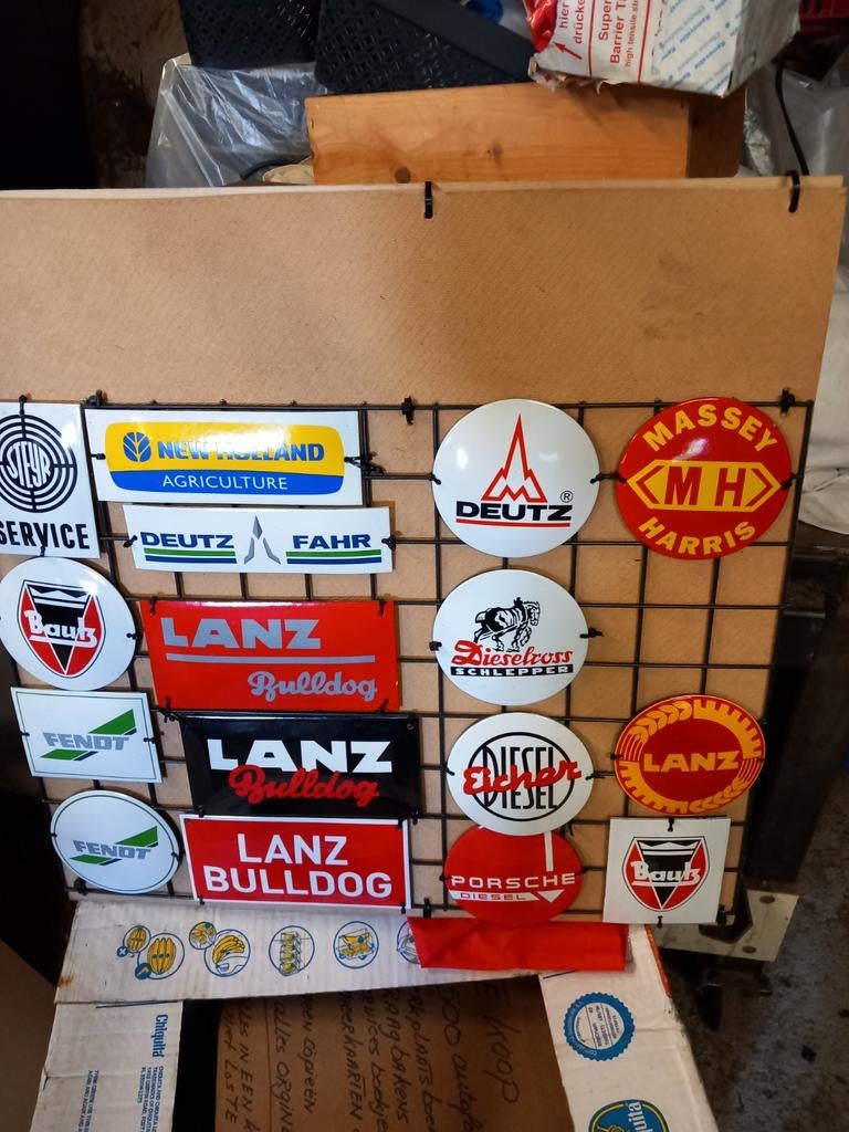 Super mooie emaile bordjes div merken div maten 12.oo p stuk, Ophalen of Verzenden, Zo goed als nieuw, Reclamebord