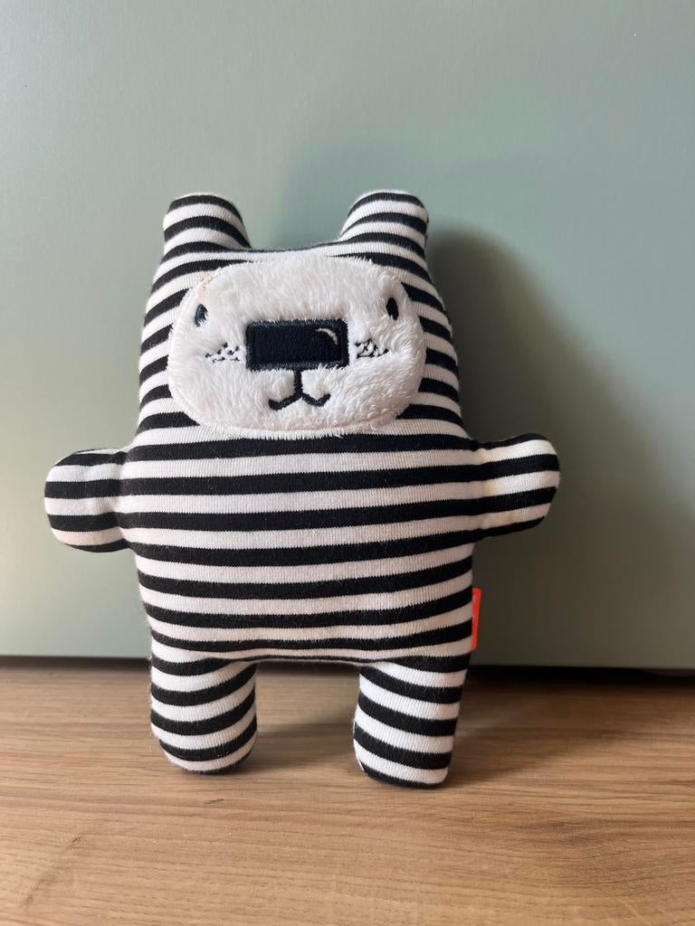 Knuffel baby met rammelaar Beer Hema, Kinderen en Baby's, Speelgoed | Knuffels en Pluche, Ophalen, Zo goed als nieuw, Beer