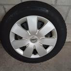 Winterbanden set 4 stuks met velgen voor Nissan Note, Ophalen, Gebruikt, 15 inch, Banden en Velgen