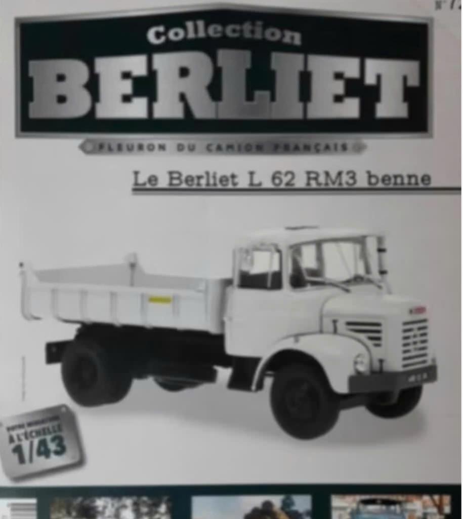 Berliet L 62 RM3 laadbak schaal 1/43 serie Berliet # 72, Verzenden, Nieuw, Bus of Vrachtwagen, Overige merken