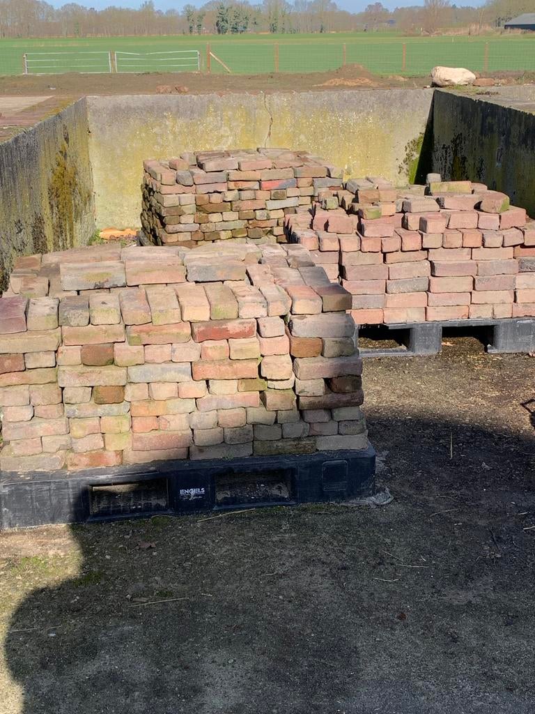 9m2 Oude gebakken waaltjes (hele), Ophalen, Gebruikt, Keramiek, Klinkers