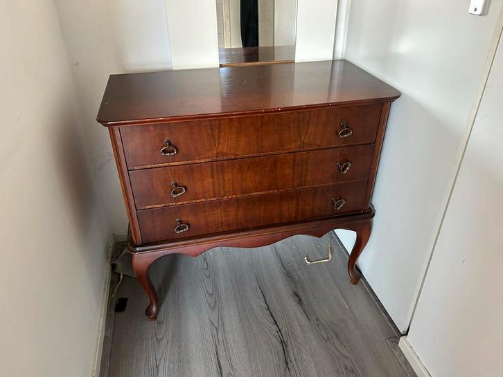 Vintage klassiek ladekastje antiek, Huis en Inrichting, Kasten | Ladekasten, Gebruikt, Minder dan 100 cm, 50 tot 100 cm, 25 tot 50 cm