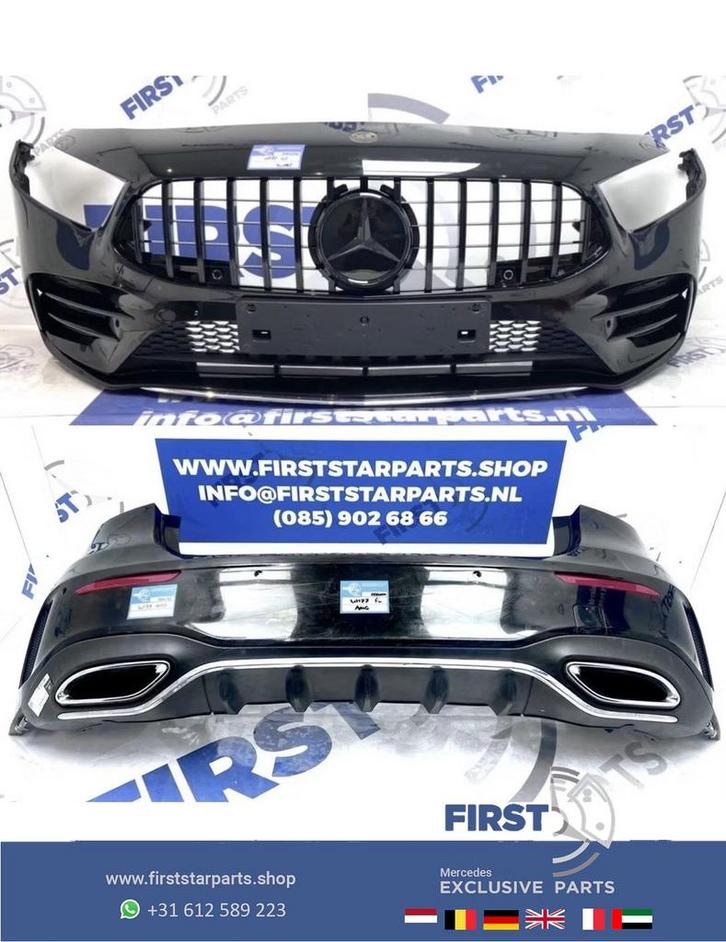 W177 A KLASSE 2022 AMG PAKKET BUMPER SET Origineel Mercedes, Auto-onderdelen, Carrosserie en Plaatwerk, Bumper, Mercedes-Benz