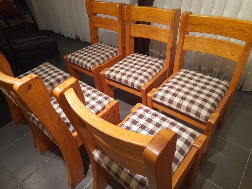 Degelijke keukenstoelen, Huis en Inrichting, Stoelen, Ophalen, Gebruikt, Overige kleuren, Vijf, Zes of meer stoelen