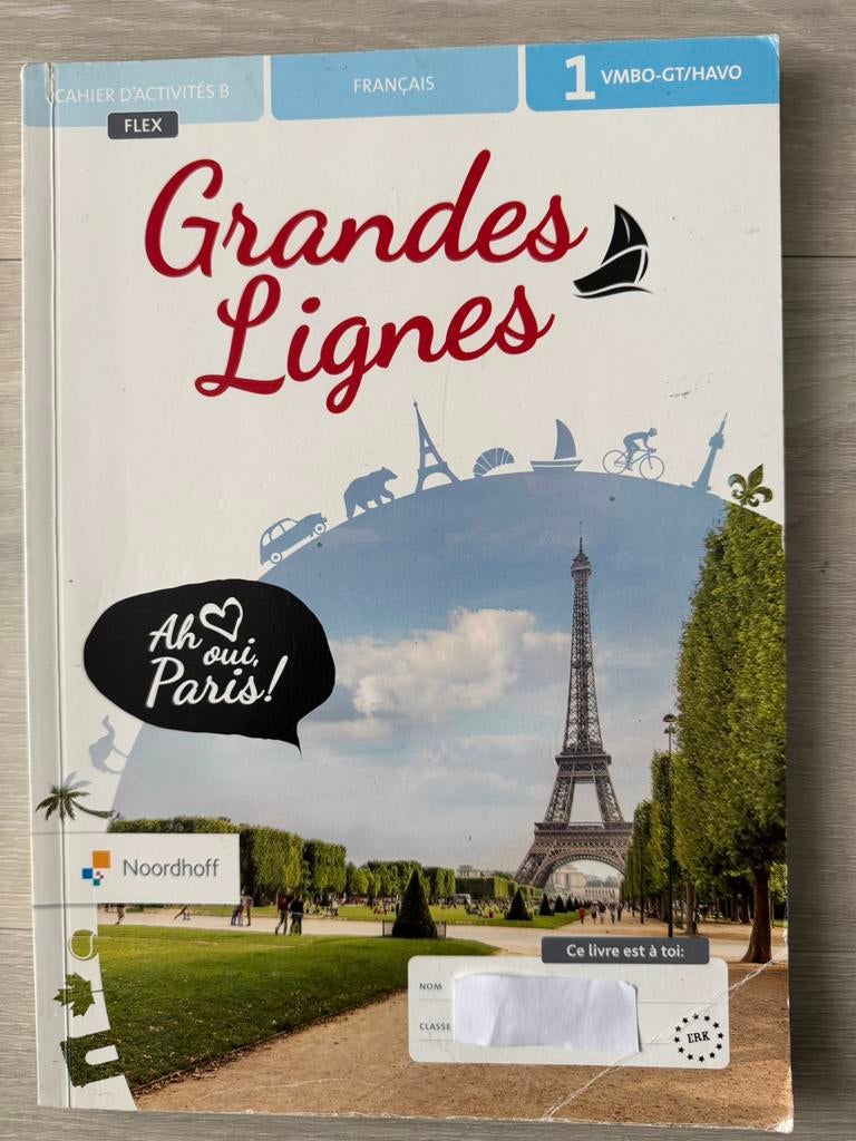 Frans grandes lignes 1A + 2A/B VMBO-GT/HAVO, Boeken, Ophalen of Verzenden, Zo goed als nieuw, Frans