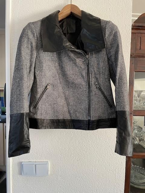 Proud biker jasje XL, lamsleer/wol, Maat 46/48 (XL) of groter, Ophalen of Verzenden, Zo goed als nieuw, Jasje