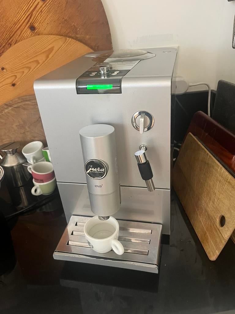 Jura espressomachine ENA7, Witgoed en Apparatuur, Koffiezetapparaten, Ophalen, Espresso apparaat, Koffiebonen, Zo goed als nieuw