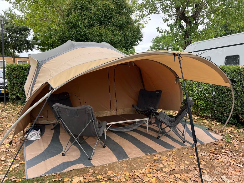 Cabanon Tabora: Compacte en complete vouwwagen, Caravans en Kamperen, Vouwwagens, Ophalen, Beige, Cabanon, Tot en met 4