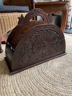 Prachtige lectuurbak indonesisch houtsnijwerk, Ophalen of Verzenden