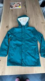 Regenjas meisje petrol groen met voering mt 158/164, Ophalen of Verzenden, Zo goed als nieuw, Jongen of Meisje, Jas