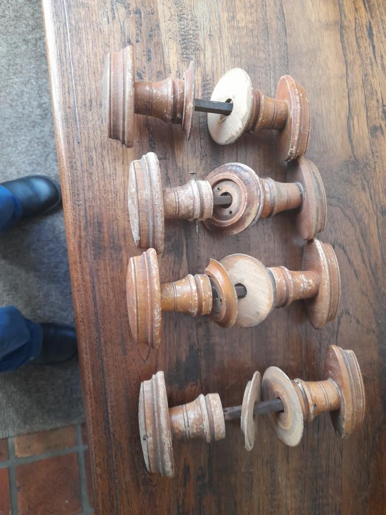 Oude deur krukken. Plus minus 100 jaar oud, Ophalen of Verzenden