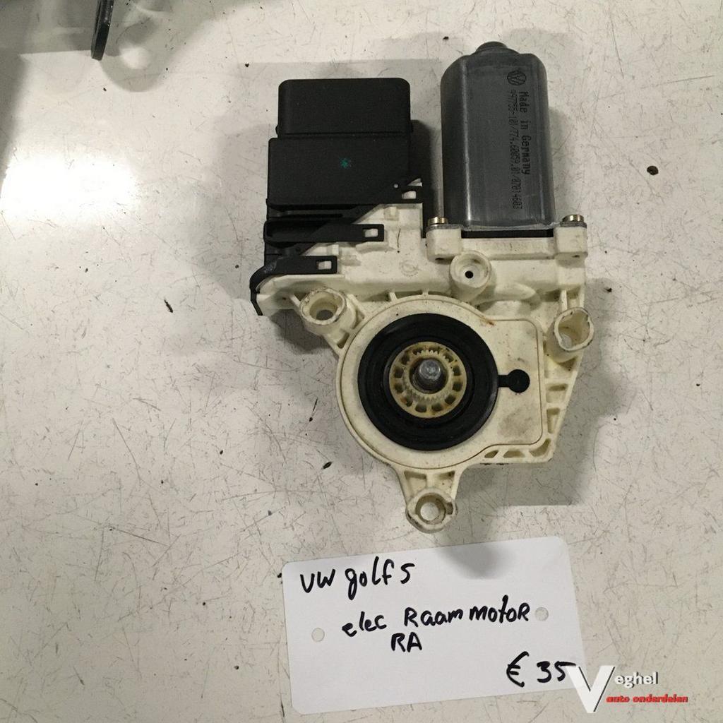 Vw Golf 5    Raammotor Rechtsachter, Gebruikt, -, -, Ophalen of Verzenden