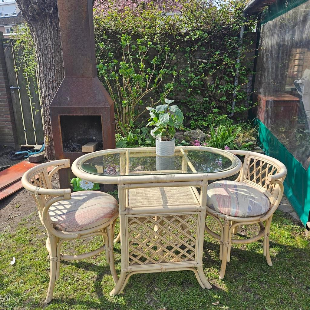 Tuinset/ balkonset, Ophalen of Verzenden, Rotan