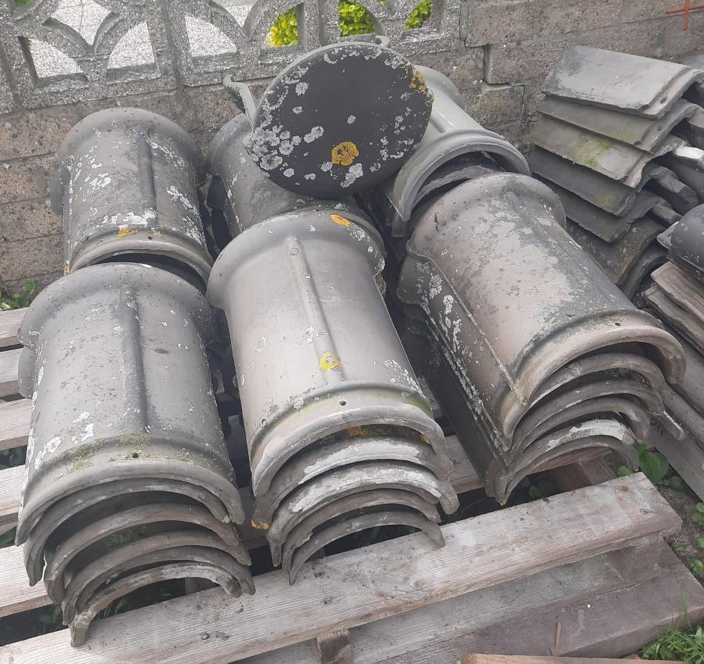 nokvorsten en gevelpannen, Ophalen, Gebruikt, Minder dan 5 m², Dakpannen