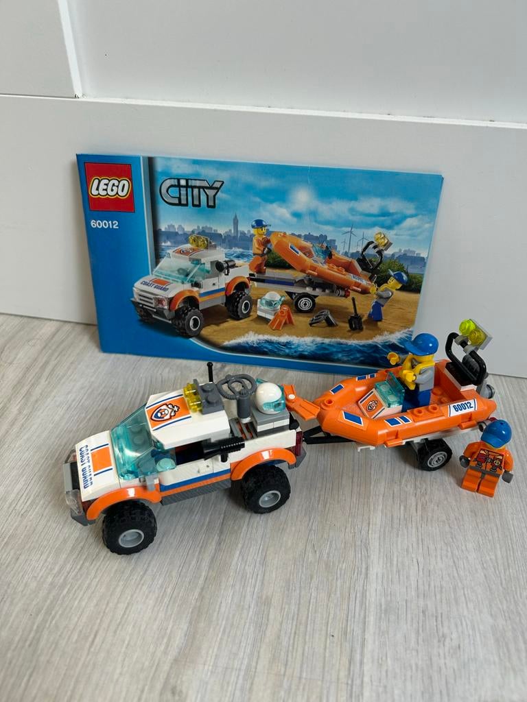 Lego City Kustwacht 60012 - Compleet met boekjes, Ophalen of Verzenden, Zo goed als nieuw, Complete set, Lego