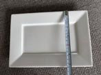 Wit rechthoek bord Xenos bordje melk en suiker, Keramiek, Ophalen of Verzenden, Zo goed als nieuw, Bord(en)