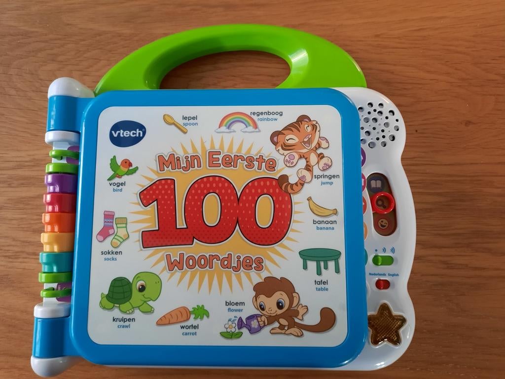 VTech Mijn Eerste 100 Woordjes - Interactief Leerboek, Kinderen en Baby's, Speelgoed | Vtech, Ophalen of Verzenden, Zo goed als nieuw