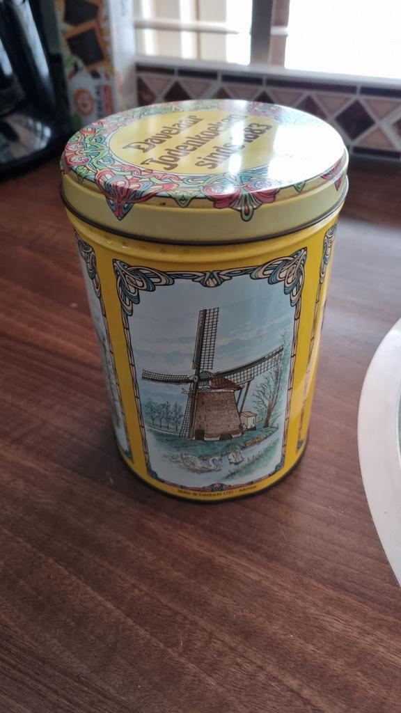Vintage Davelaar koekblik, Verzamelen, Blikken, Gebruikt, Koek(jes), Ophalen of Verzenden