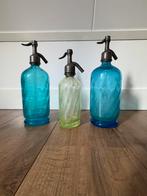 Apotheek flessen Vintage, Blauw, Ophalen of Verzenden, Minder dan 50 cm, Glas