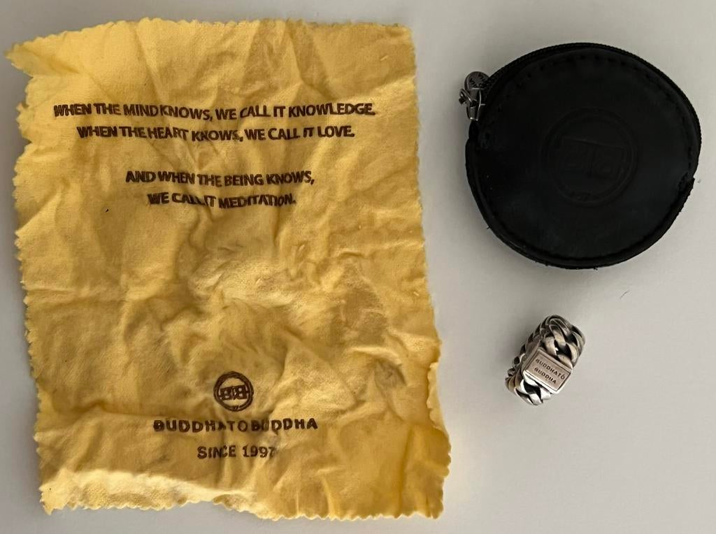 Buddha to Buddha Ring 925 Sterling Zilveren 500 Chain, Ophalen, Nieuw, Dame of Heer, Zilver